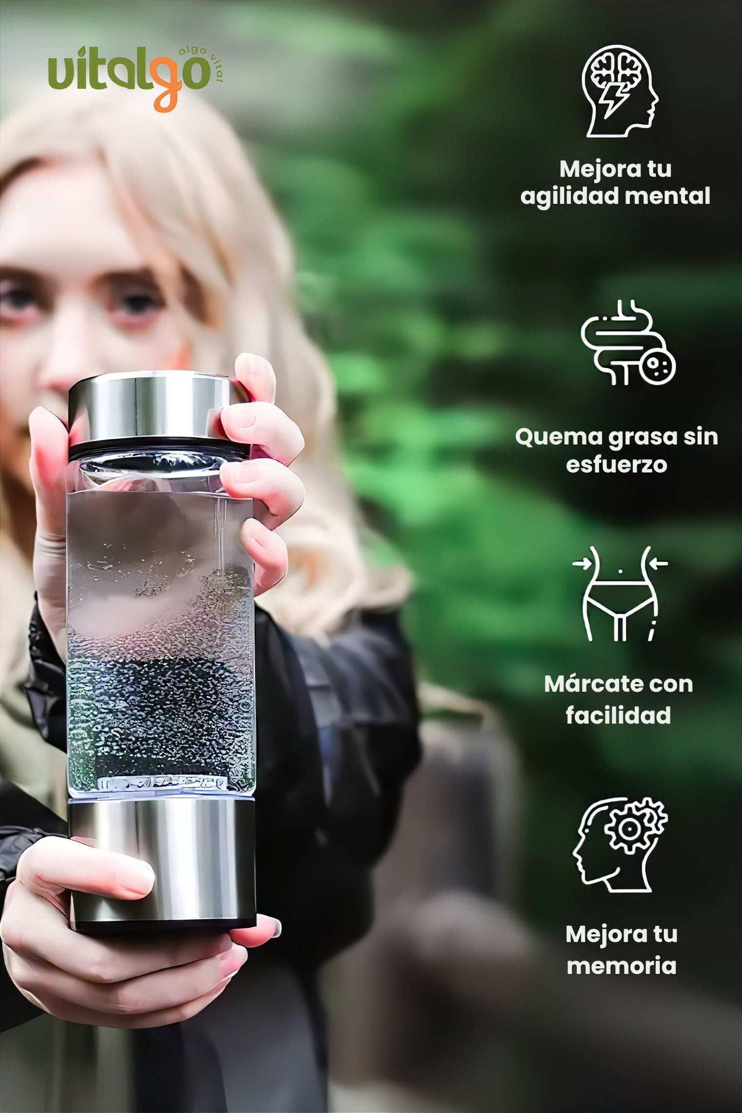 Botella para Agua Hidrogenada - Mejora tu Salud con Hidrógeno